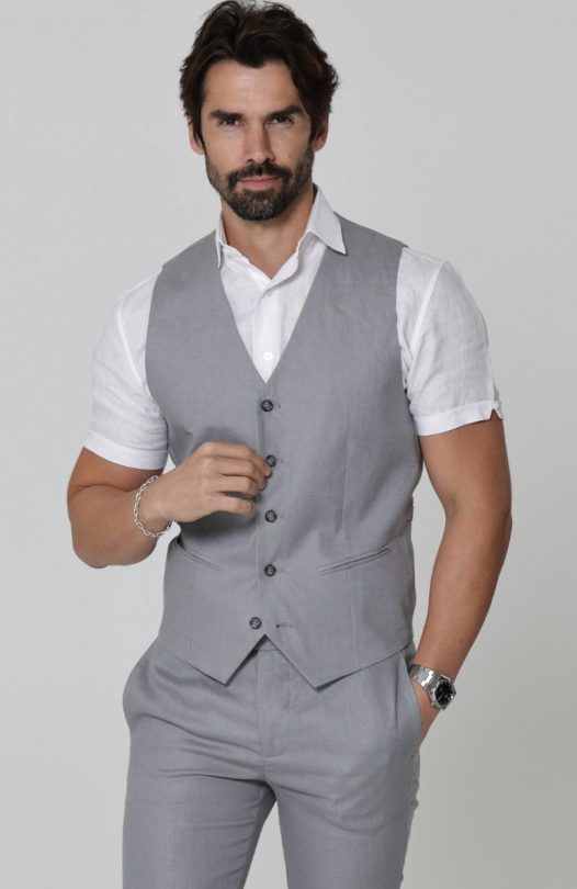 girls embroidered formal wear dresses Men's Deep Purple Satin Suit Vest Formal Wear for Wedding main image 1