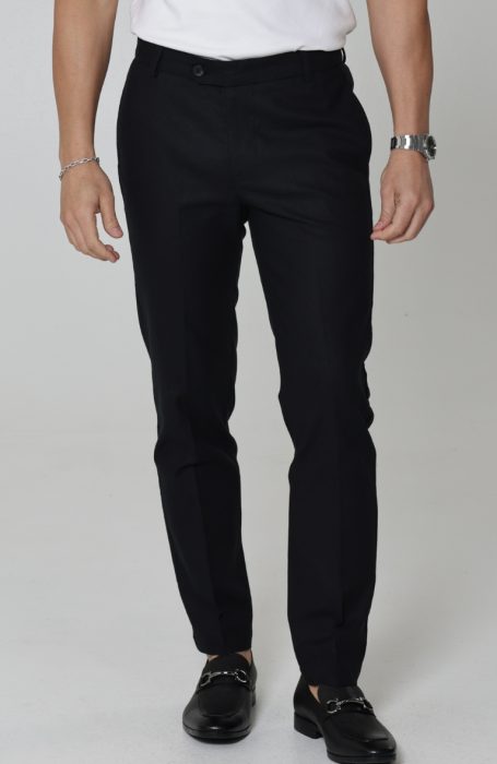 Men's Black Linen Pants - Wedding Tropics Men's Black Linen Pants - Wedding Tropics