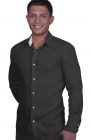 bradford italian linen designer shirt-black