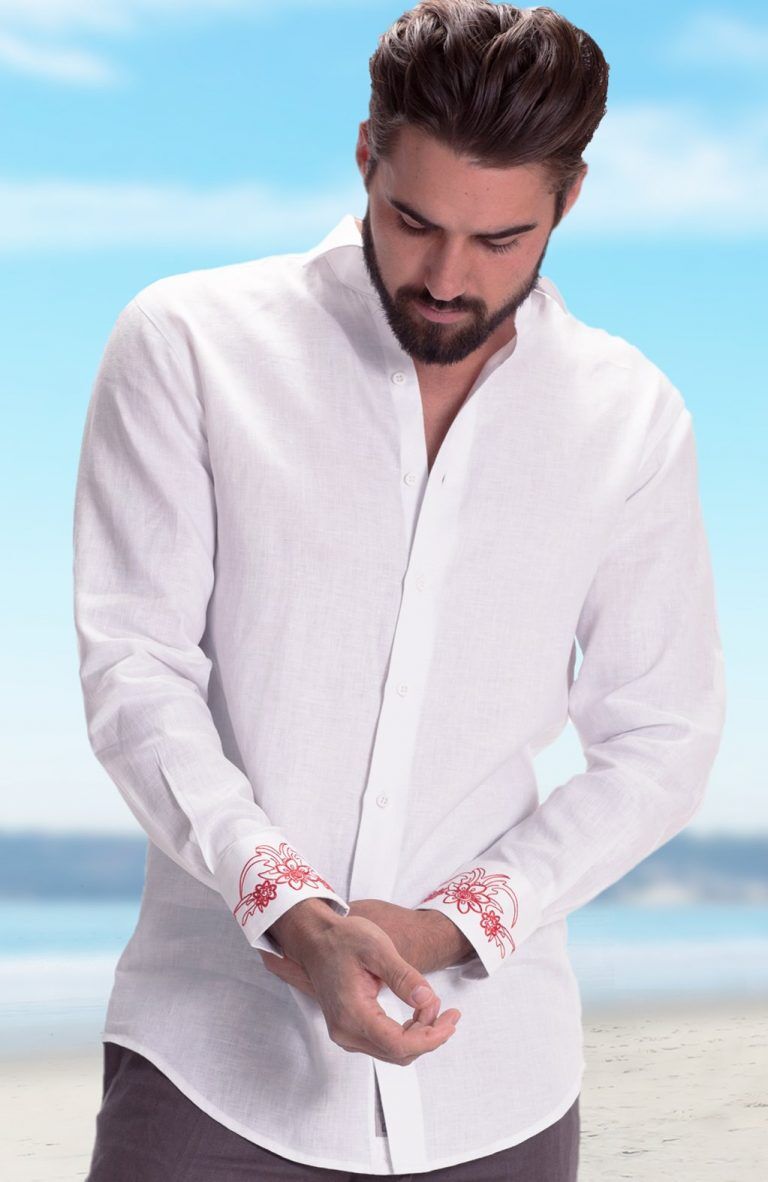 WeddingTropics- Belle Beach Wedding Linen Shirt