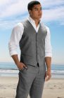 Monaco Vest in Smoke with Smoke Pants