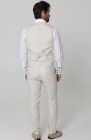 Monaco Vest in Natural, White Bradford, Natural Verona Linen Pants