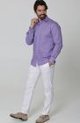 Wedding Shirt in Regency & Verona Italian Linen Pants in White