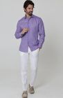 Wedding Shirt in Regency & Verona Italian Linen Pants in White