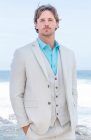 Light Sand Monte Carlo Suit with Pool Bradford Shirt