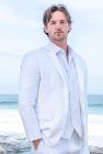 White Monte Carlo Suit with White Verona Pants and White Bradford Shirt