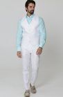 Monaco Linen Vest in White, with White Verona Pants