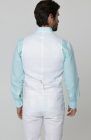 Monaco Linen Vest in White, with White Verona Pants