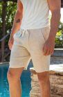 Veradero Drawstring Linen Shorts in Natural