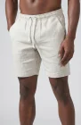 Veradero Drawstring Linen Shorts in Natural