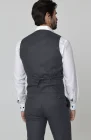 Monaco Vest in Charcoal, Charcoal Verona Pants, Bradford Linen Groom Shirt