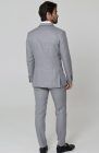 Steel Gray Monte Carlo Linen Suit Jacket, w/Steel Gray Verona Pants and White/Gray Mauritius Shirt.