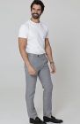 Men's Verona Linen Pants in Steel Gray