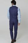 Monaco Men’s Linen Summer Vest Soft Navy with Verona Italian Linen Pants in Soft Navy