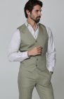 Monaco Men’s Linen Vest in Sage with Verona Italian Linen Pants in Sage