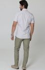 Beckford Linen Wedding Shirt in Cool Gray, with Linen Verona Pants in Sage