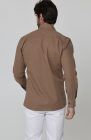 Beckford Men’s Vacation Linen Shirts in Carob with Verona Italian Linen Pants in White