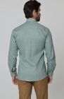 Beckford Relaxed Fit Linen Shirts Hunter Green with Men's Velero Summer Linen Pants in Mocha