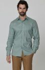 Beckford Relaxed Fit Linen Shirts Hunter Green with Men's Velero Summer Linen Pants in Mocha