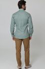 Beckford Relaxed Fit Linen Shirts Hunter Green with Men's Velero Summer Linen Pants in Mocha