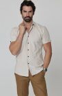 Beckford Italian Linen Shirt in Natural