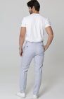 Men's Verona Linen Pants in Blue Silver