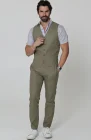 Monaco Vest in Olive, Olive Verona and Blue Silver Beckford Shirt