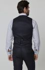 Monaco Linen Vest for Wedding Black