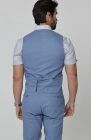 Monaco Men’s Premium Linen Vest Heritage Blue