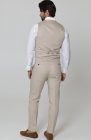Monaco Custom Linen Vest Latte