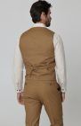 Monaco Breathable Linen Vests Mocha with Natural Beckford Shirt