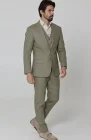 Monte Carlo in Olive with Olive Verona Pants Olive Monaco Vest, and Natural Beckford Shirt