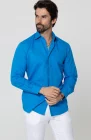 French Blue Beckford Long Sleeve Linen shirt White linen Verona Pants