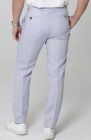 Men's Verona Linen Pants in Blue Silver